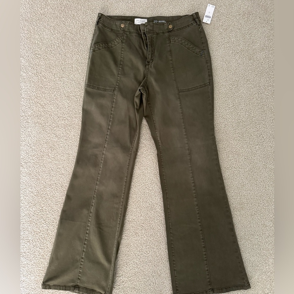 Anthropologie Pilcro Pants Olive size 29 NWT